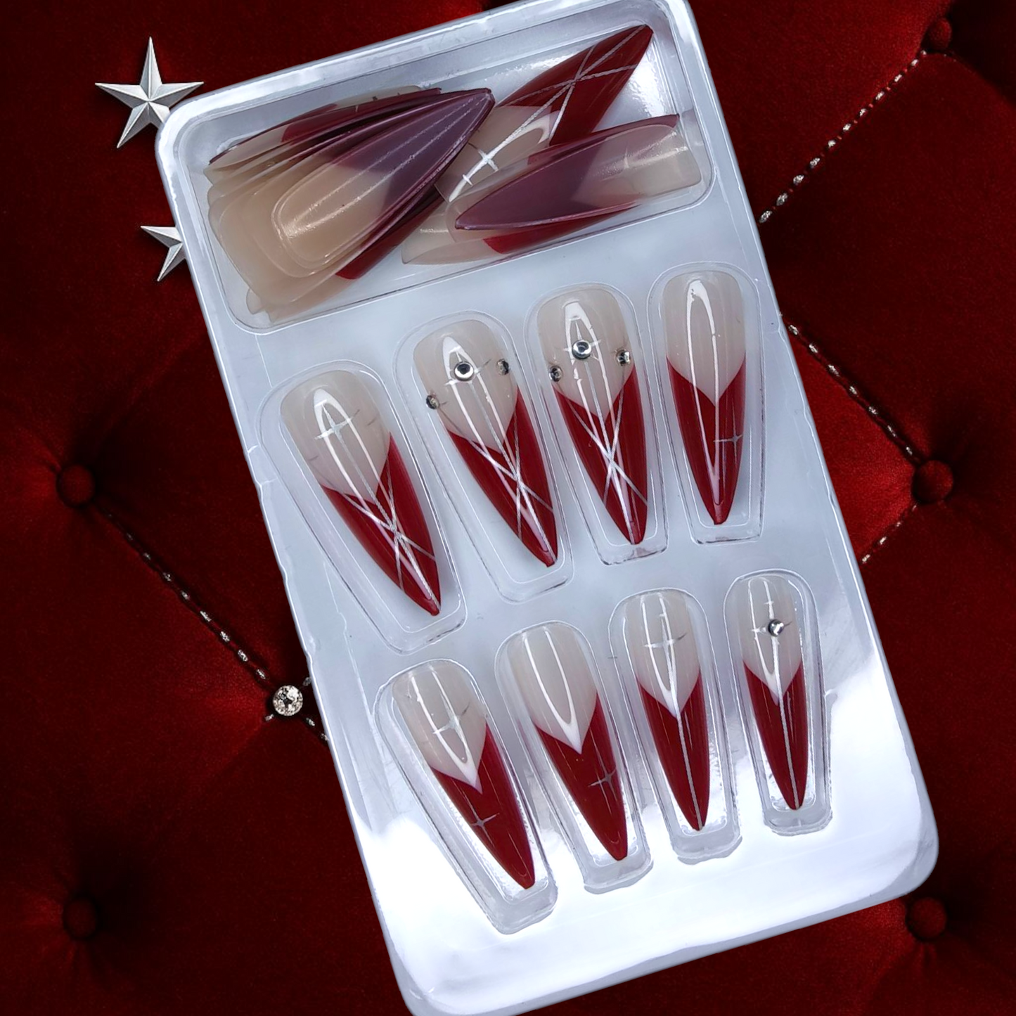 Piros francia stílusú