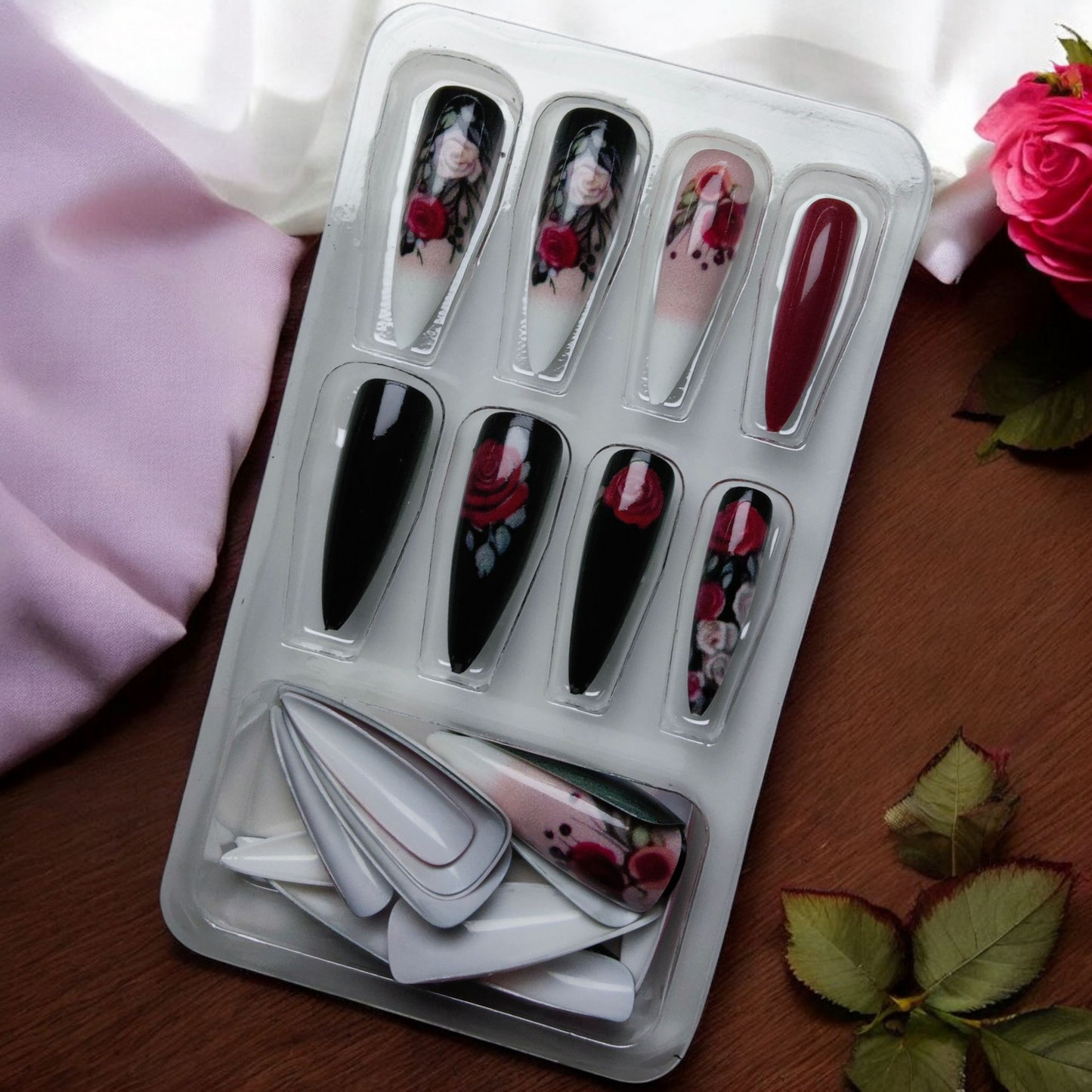 Fekete fehér rózsás