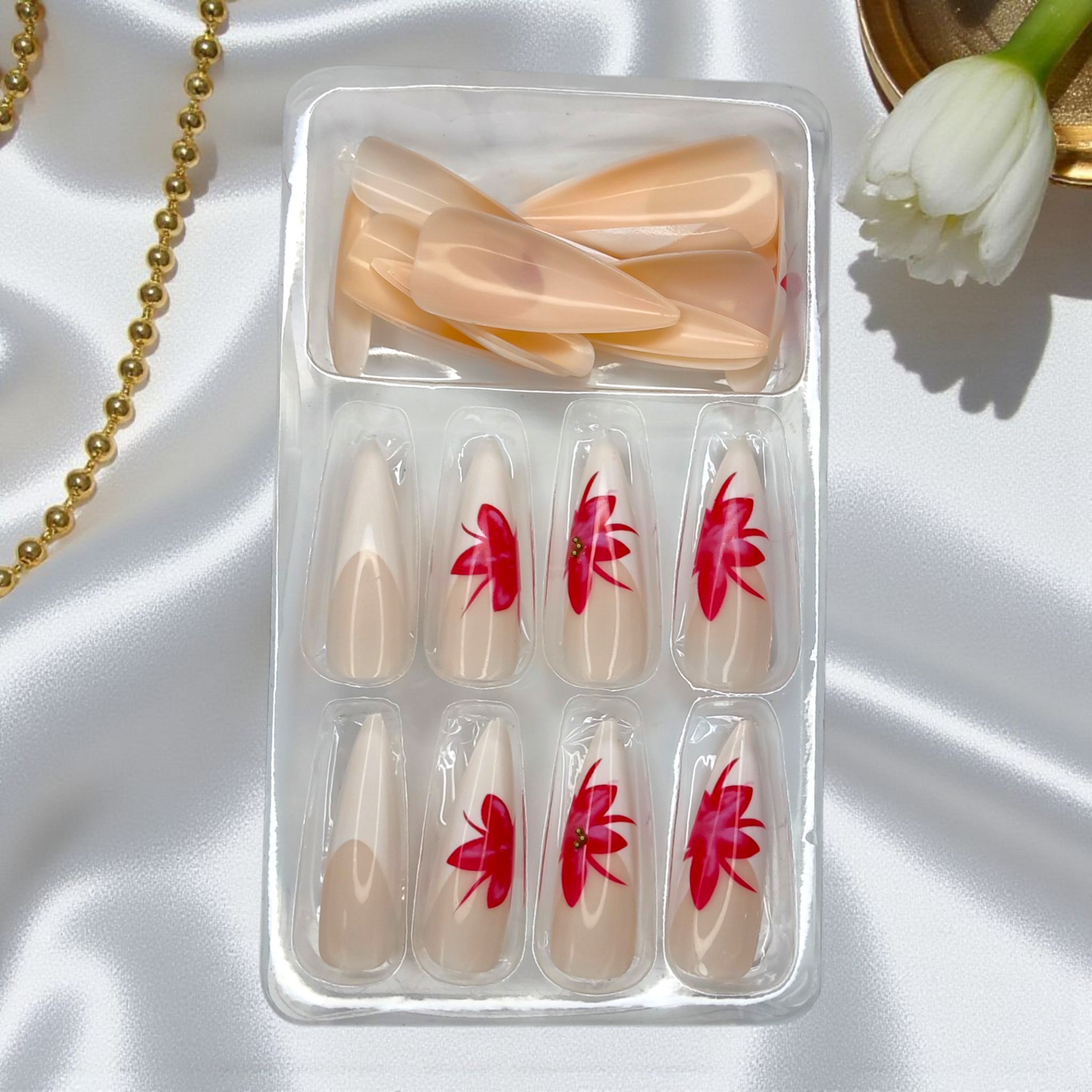 Virág mintás francia